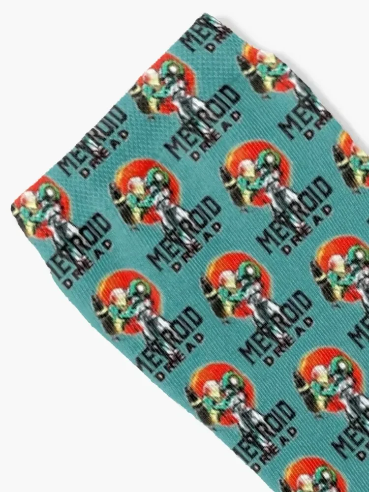 Metroid Dread Samus artwork Socks christmas gift Wholesale Women's Socks Men's