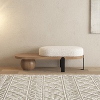 Creative Ottomans Home Door Shoe Change Stool Entrance Bedroom Bedside Stools Solid Wood Bench Living Room Furniture