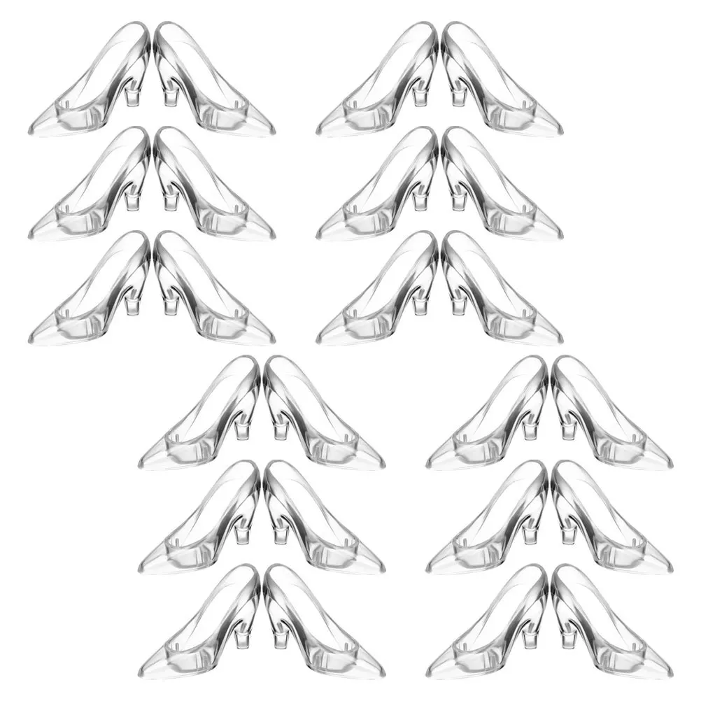 

24Pcs Crystal Shoe Ornaments Unique Luxurious Design for Interior Decoration Modern Classic Vintage Theme Space Accent