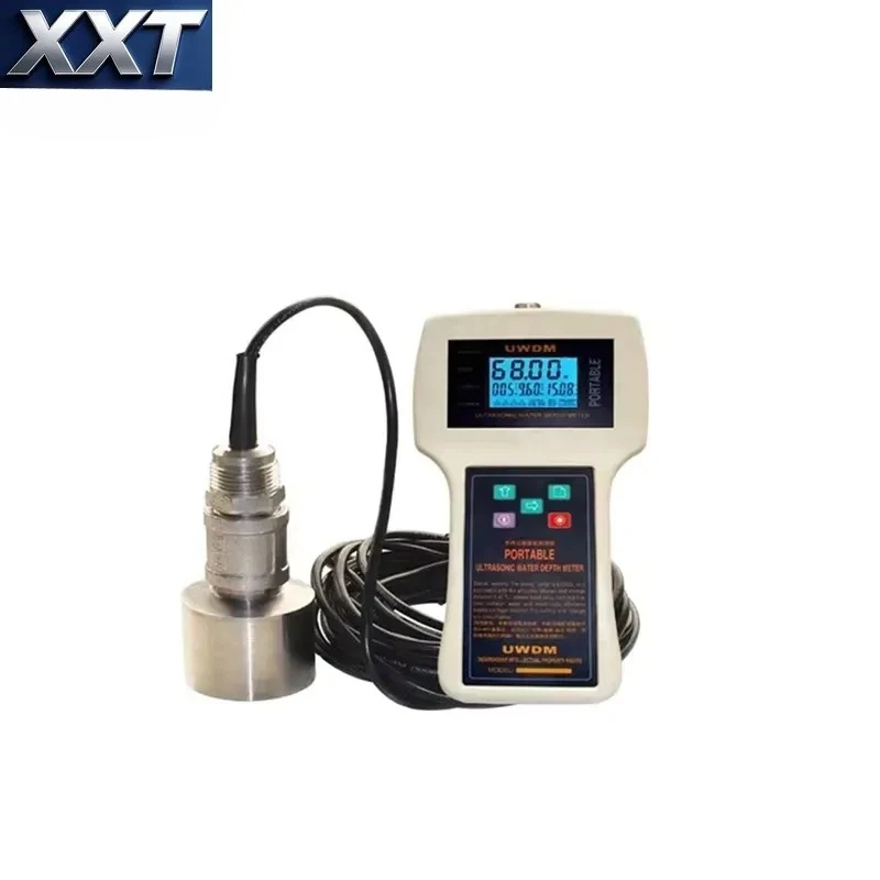 XXT Industrial Ultrasonic Water Depth Meter LCD Display Waterproof Max 300m Sea Water Depth Measuring Sensor