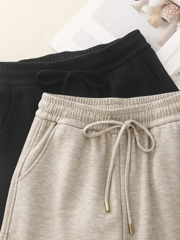 Pantaloni di lana a gamba larga a vita alta Pantaloni da donna autunno inverno con taglio dritto allentato casual drappeggiato Sle