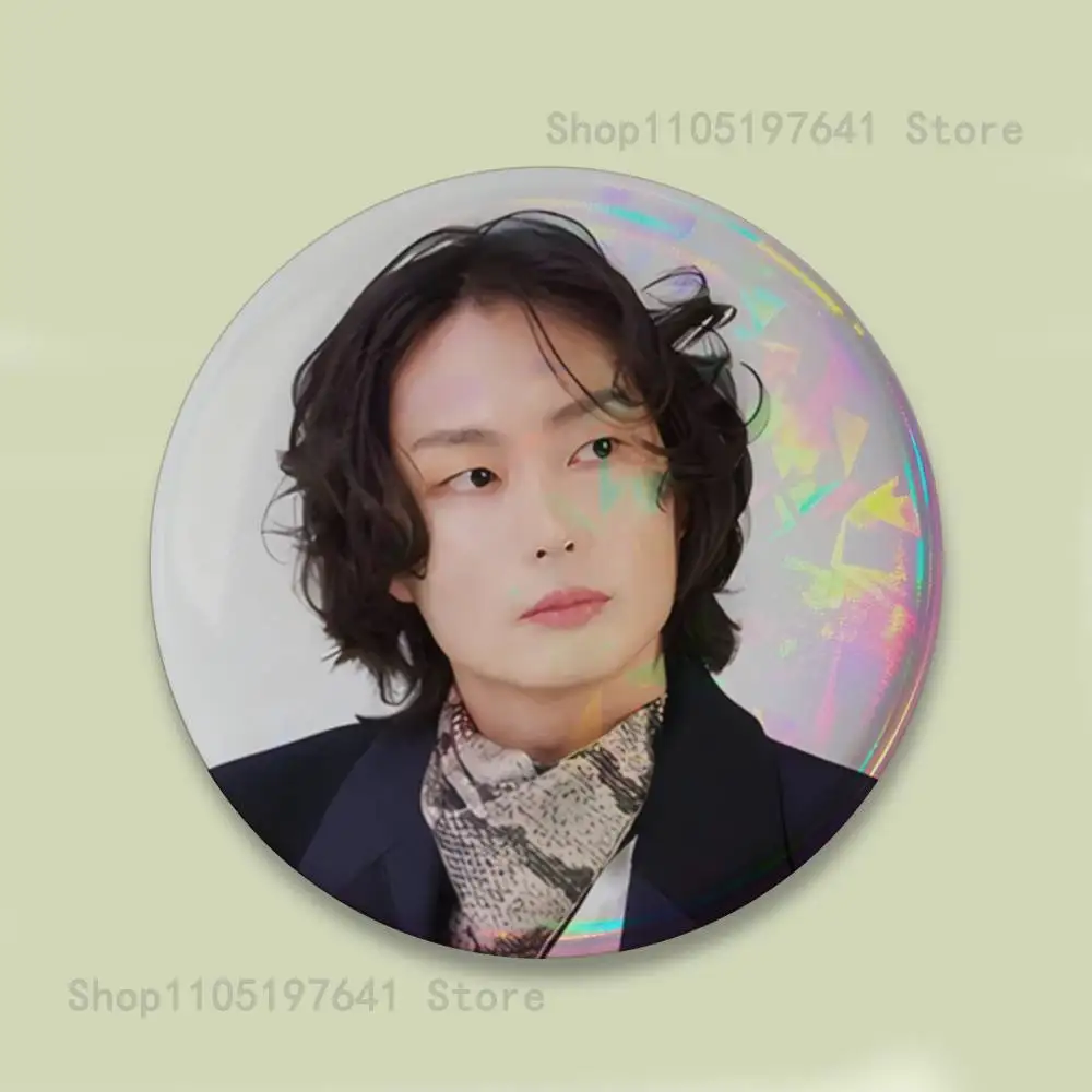 R-Roh J-Jae Won Badges Button Round Creative Pin Brooch Badge Bag Decor Fans Collect Friends Gifts