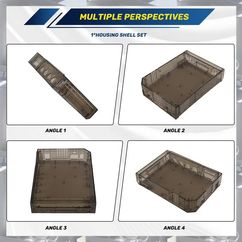 Hot Selling-For Wii Full Case Cover Housing Shell With Buttons For NS-Wii Transparent Housing Shell Case For Wii Game Console,Fo