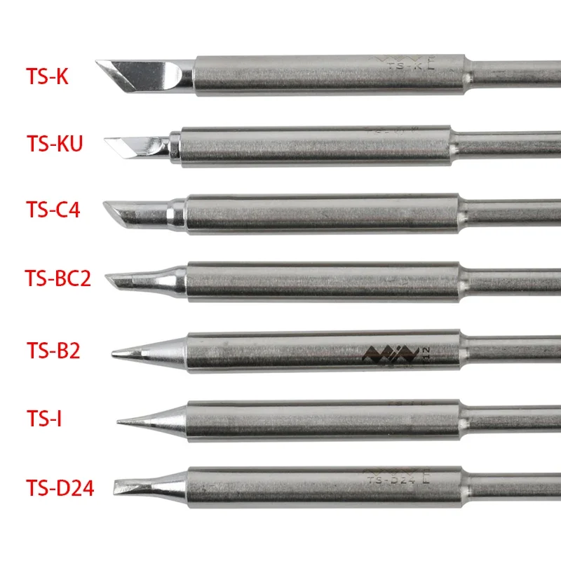 TS100 Soldering Iron Tips Lead Free Replacement Tip Electric Soldering Iron Tip K KU B2 I D24 BC2 C4 Various Models