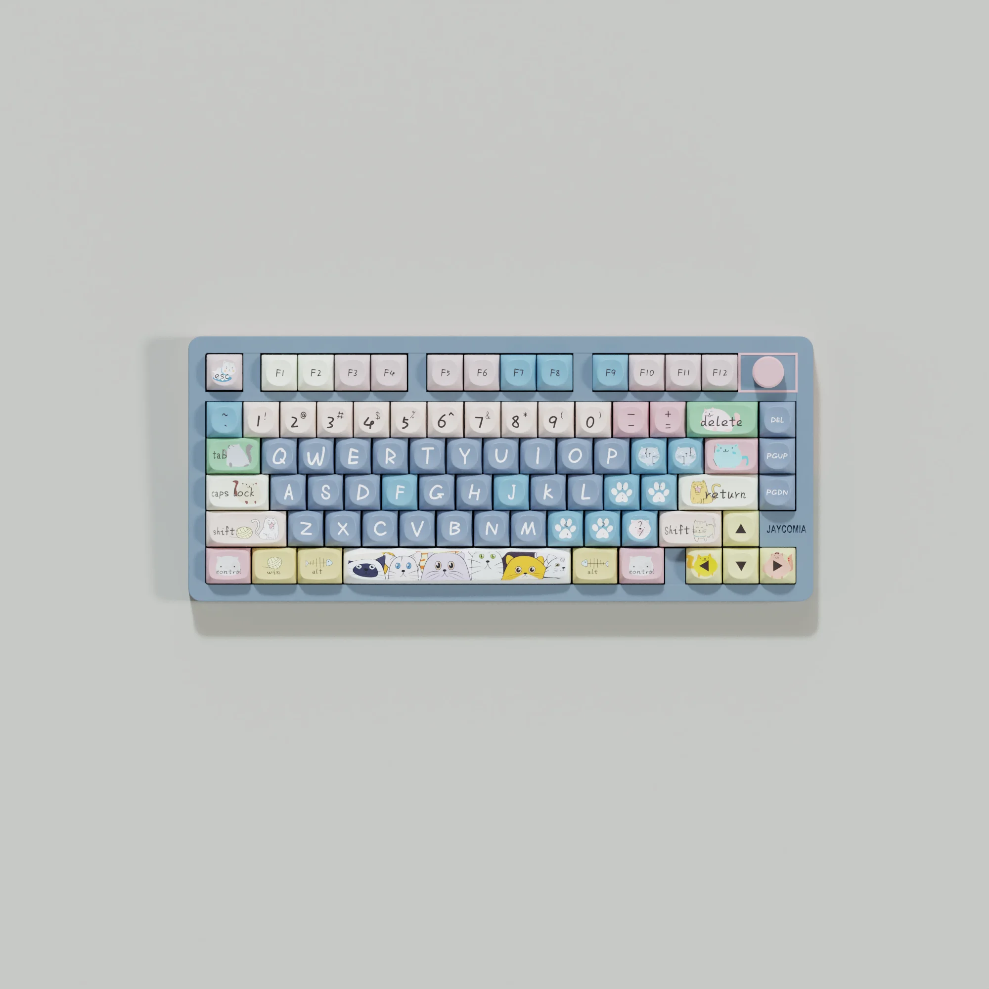 Imagem -03 - Conjunto de Teclado Mecânico Perfil Moa Pbt Keycaps Coreano Alemão Espanhol Brasil Árabe Iso Ansi Grande Layout 75 61