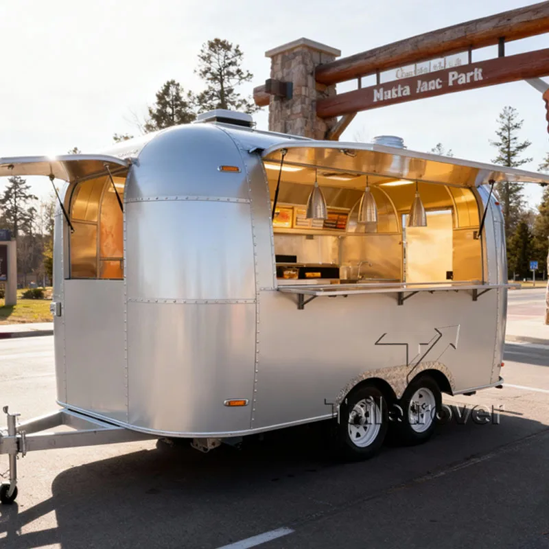 

Mini Street Portable Waffle Ice Cream Crepe Smoothie Dessert Pancake Donut Popcorn Mobile Food Truck With Full Kitchen
