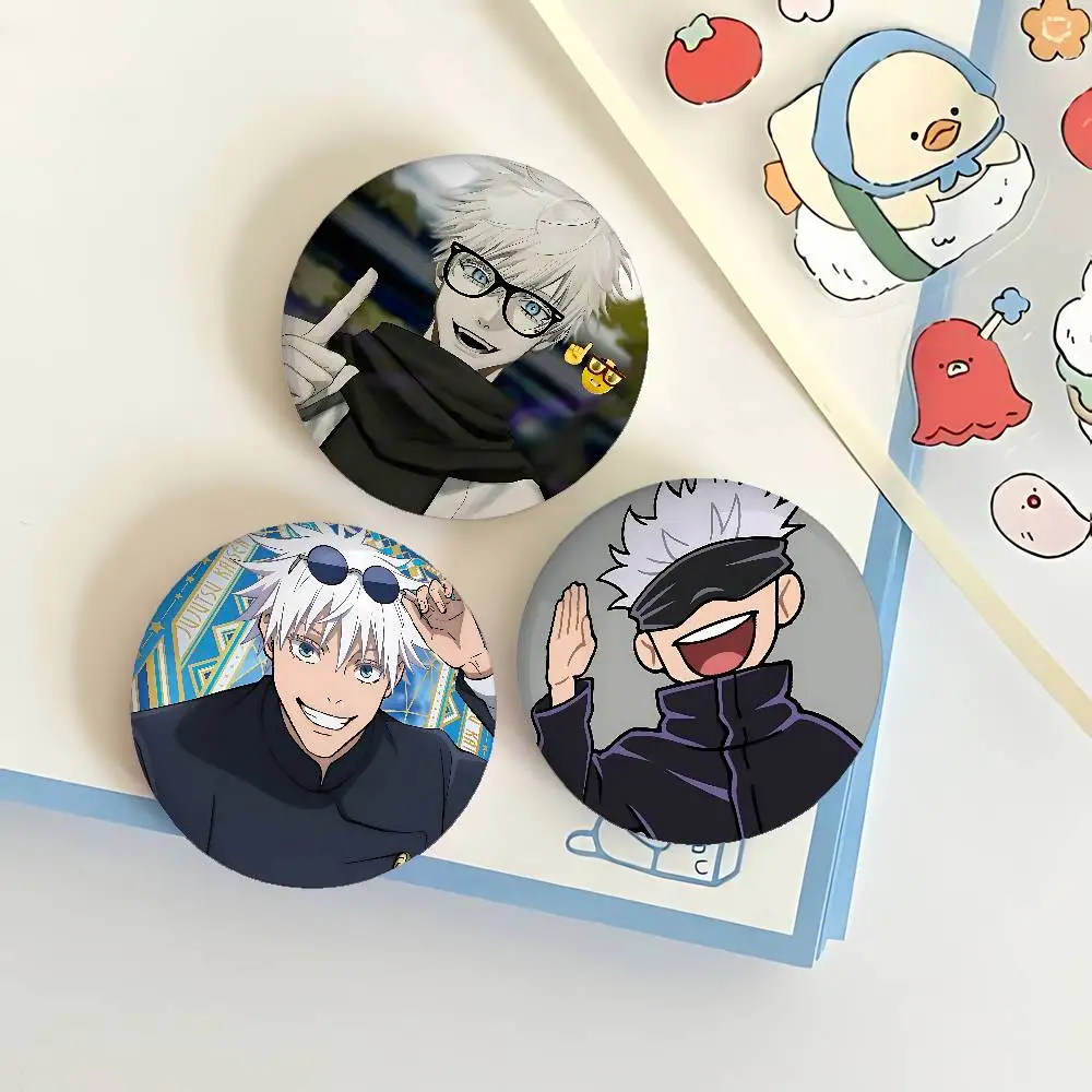 الكرتون G-Gojo Satoru شارات صفيح لينة زر دبوس بروش شارة معدنية مخصصة مجوهرات اكسسوارات قبعة حقيبة التلبيب