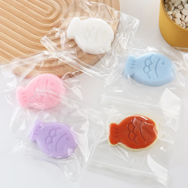 Jouet de relaxation en silicone pour enfants, poisson séché Kawaii, Taba, Squishy, multicolore, Snared Sandwich, Mochi, anti-souligné, libération de la main, cadeau