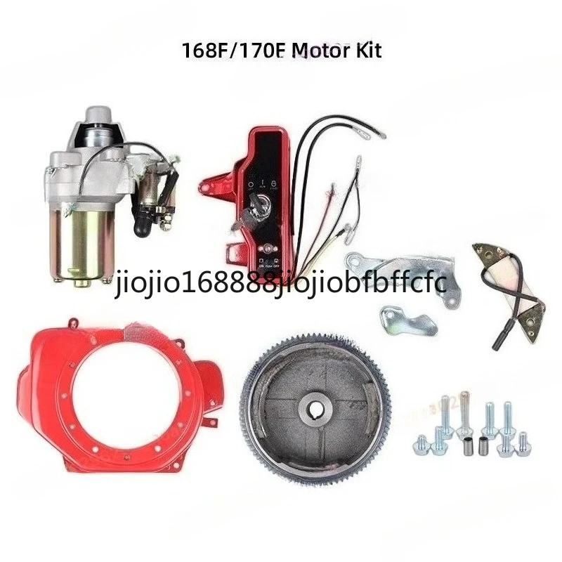Suitable for  Electric Start Build Kit(Starter Housing Flywheel Charging Coil Switch Box Bolts) Fits  GX160  Gas Engine