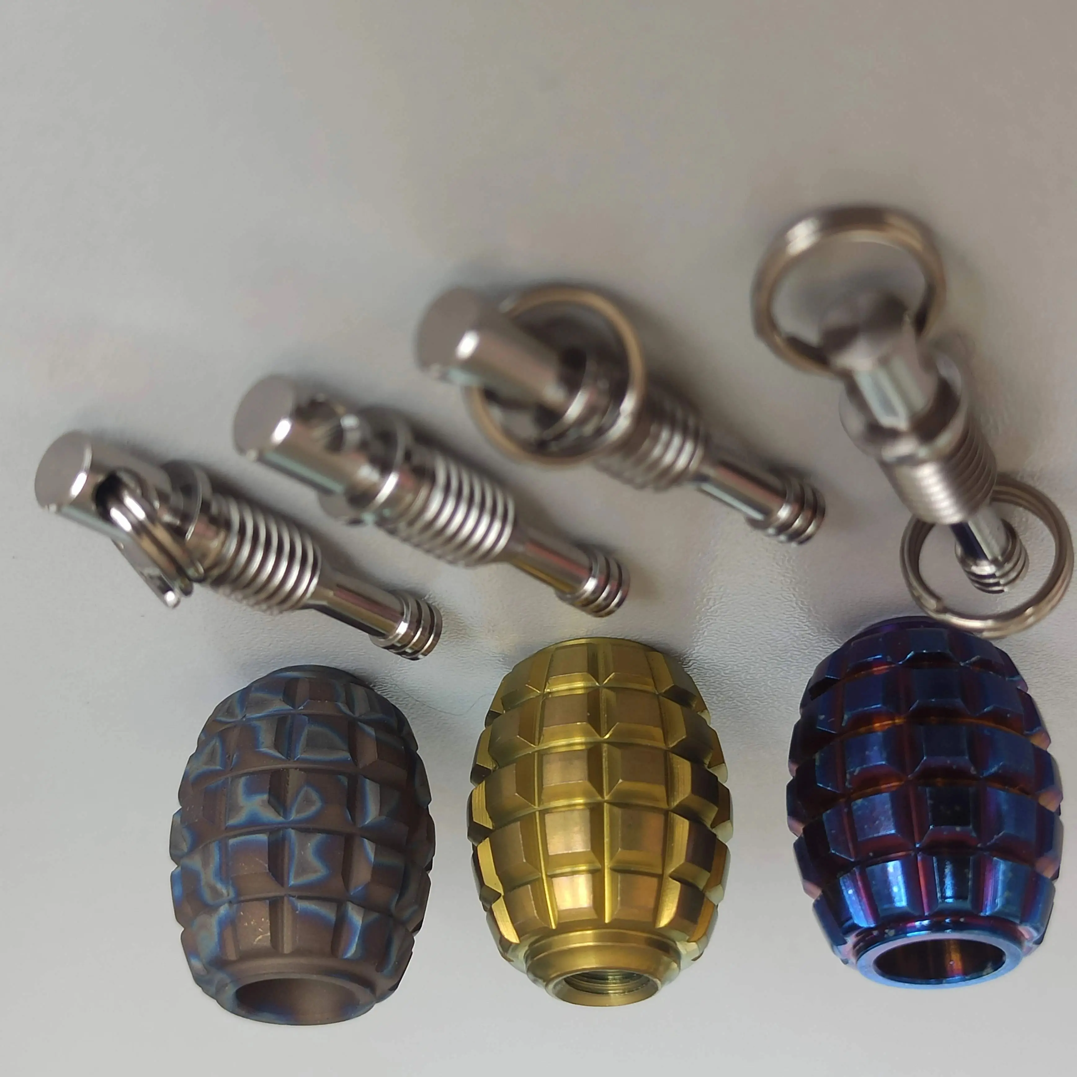 

Брелок-подвеска из титана Begleri с разноцветными бусинами для ключей, украшение, инструмент для DIY, EDC-аксессуар, доступен в нескольких цветах