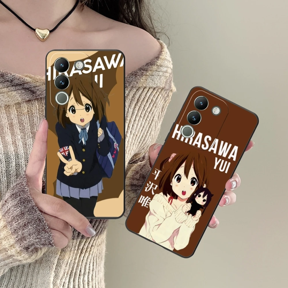 K-ON Hirasawa Yui Mobile Cell Phone Case for VIVO Y95 Y93 Y31 Y20 V19 V17 V15 Pro X60 NEX Black Soft Phone Cover Shell