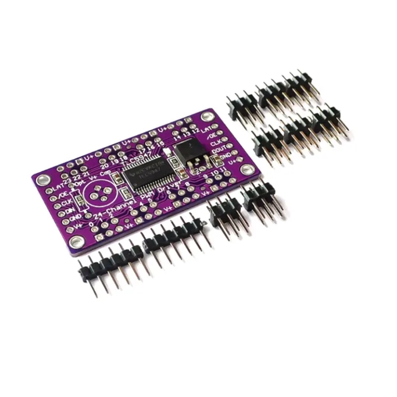 TLC5947 12BITS PWM Pulse Width Modulation 24 Channel Output Channel LED Driver Module Development Board DIY