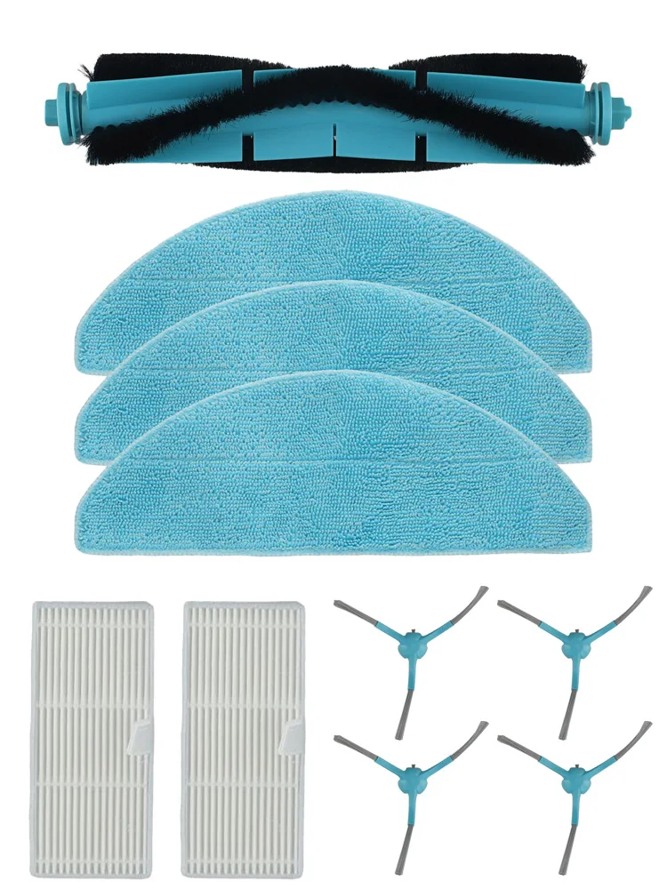 طقم قماش ممسحة مرشح الفرشاة الجانبية الرئيسية لـ Conga 7490 Immortal Home لقطع غيار مكنسة الروبوت