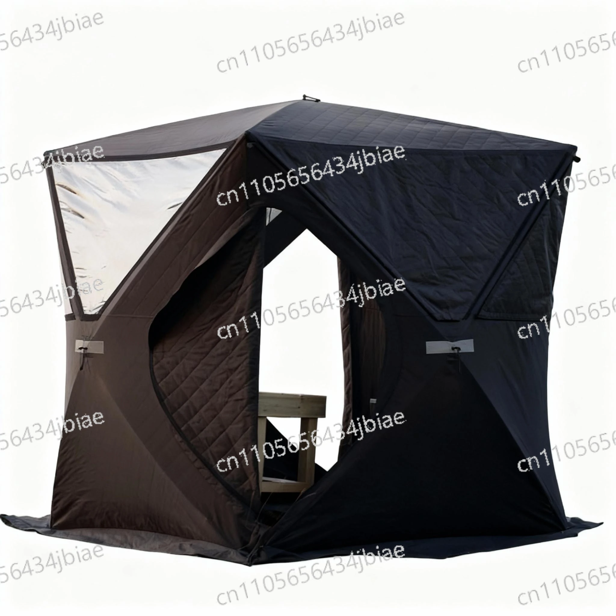Novel Design Outdoor Portable Tent Sauna with Stove Ice Cube Fishing Box Room