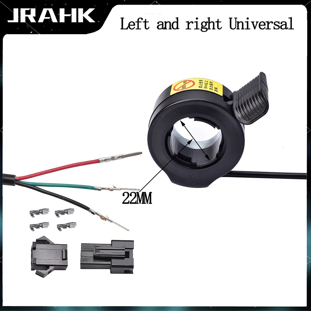 JRAHK Electric Scooter Control  Thumb Throttle Handlebar 108x 130x Speed Left Right Handle For E-bike AcceleratorThrottle Grip