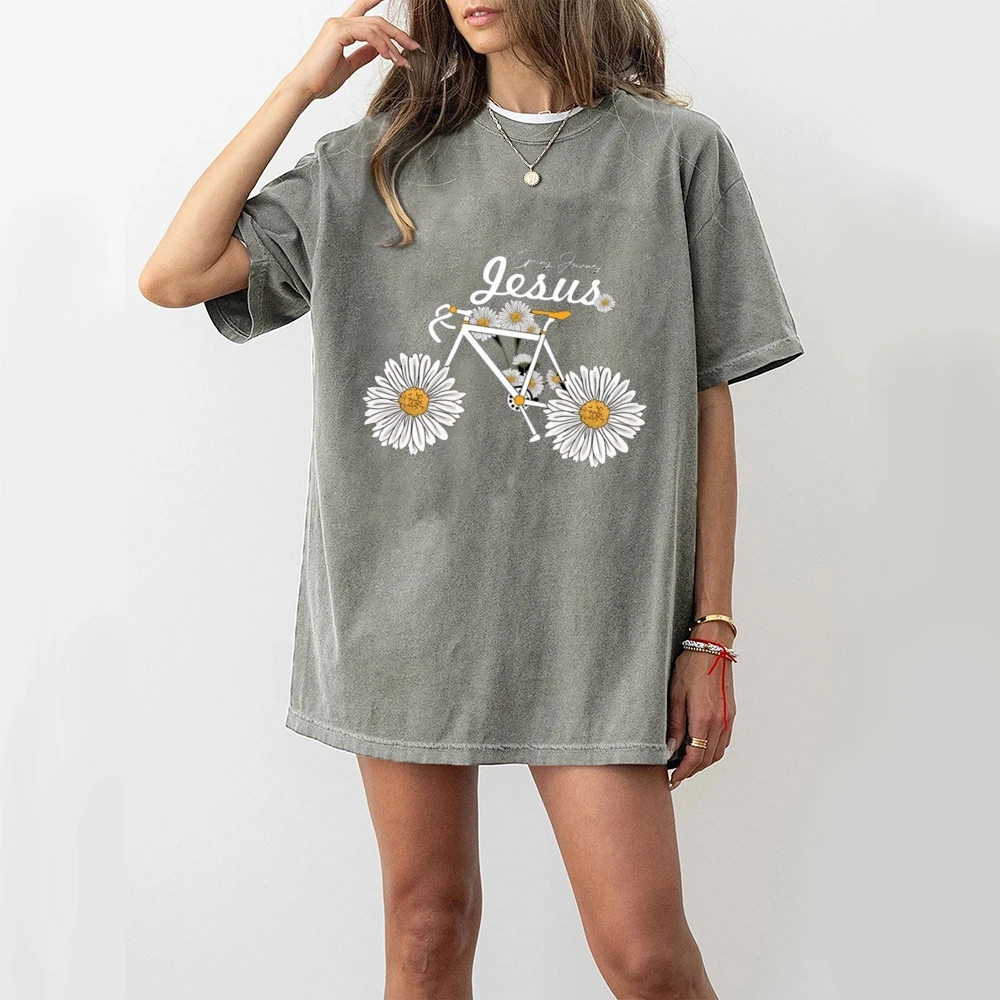

Pastel Tshirt Cutecore Gulf Of Mexico Tshirt Women Vintage Beach Graphic Oversized Comfort Cotton Casual Retro Style Tee Shirt