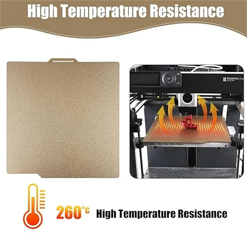 Doppelseitige magnetische PEI-Pulver-Bauplatte 235/257/310/180, doppelseitiges Federstahlblech mit Struktur für Ender 3 CR10 P1P SW-X1