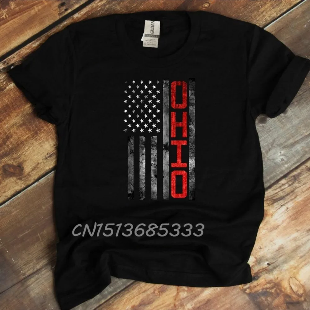 Ohio American Flag Printed Tee Shirts Motivational T-shirt Your First Mistake I Was Like Retro T-shirts 5th Birthday TShirts