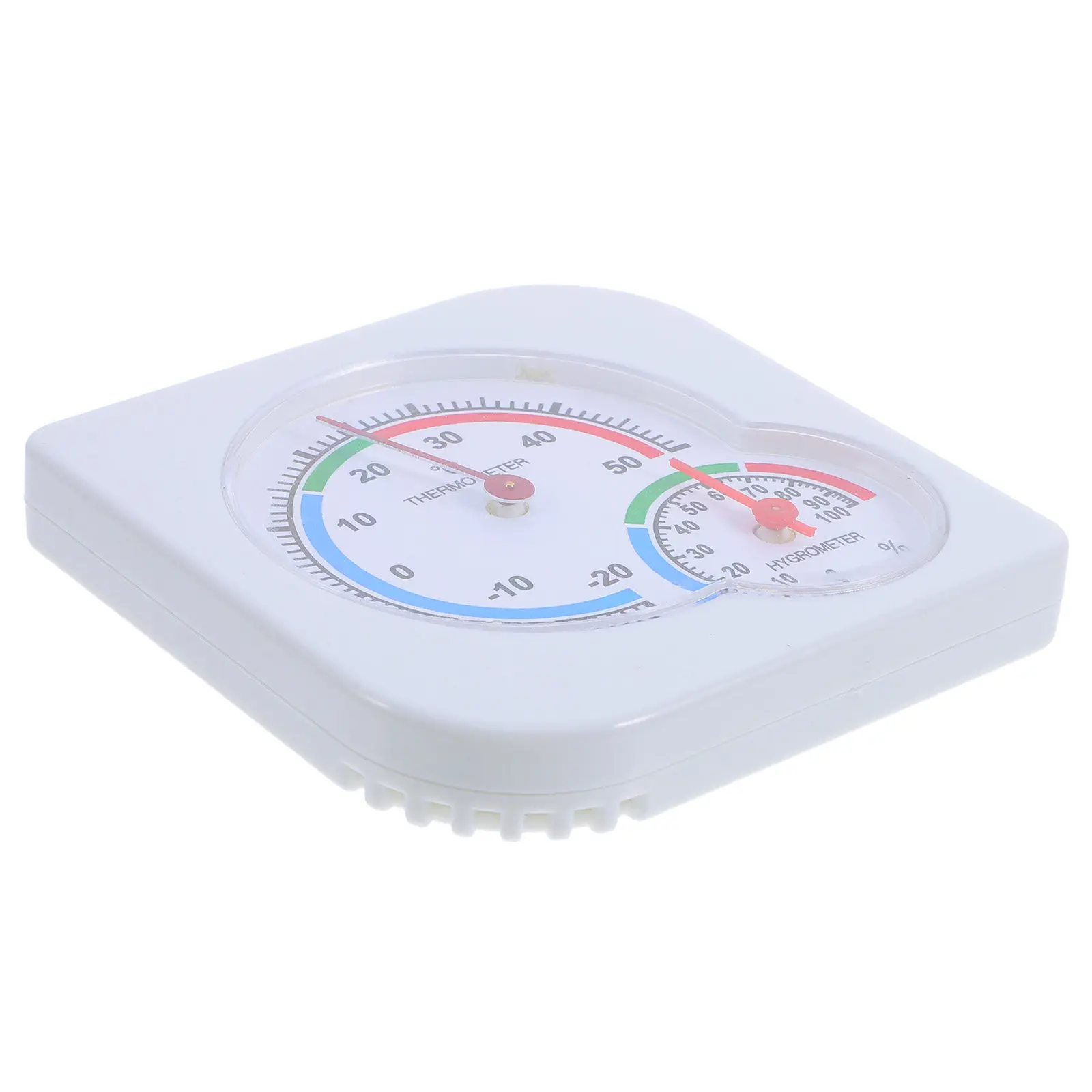 Small Analog Thermometer Hygrometer Indoor Outdoor Temperature Humidity Monitor for Home Office Warehouse Garden Time