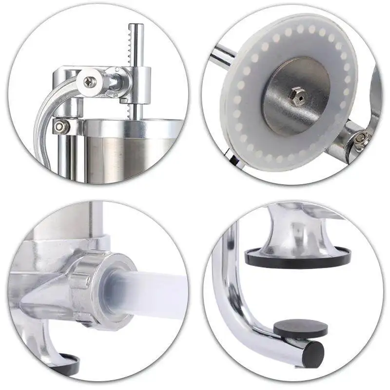 2.5-pound Stainless Steel Manual Sausage Filling Machine, Home Sausage Making Machine, Vertical Sausage Filling Device
