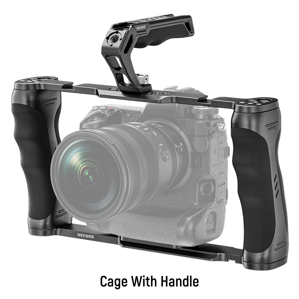 Neawer Universele Camerakooi & Top Handvat Met 3/8 "Arri Locating Kit Video Rig Camera Stabilisator Met Arca Type Basis