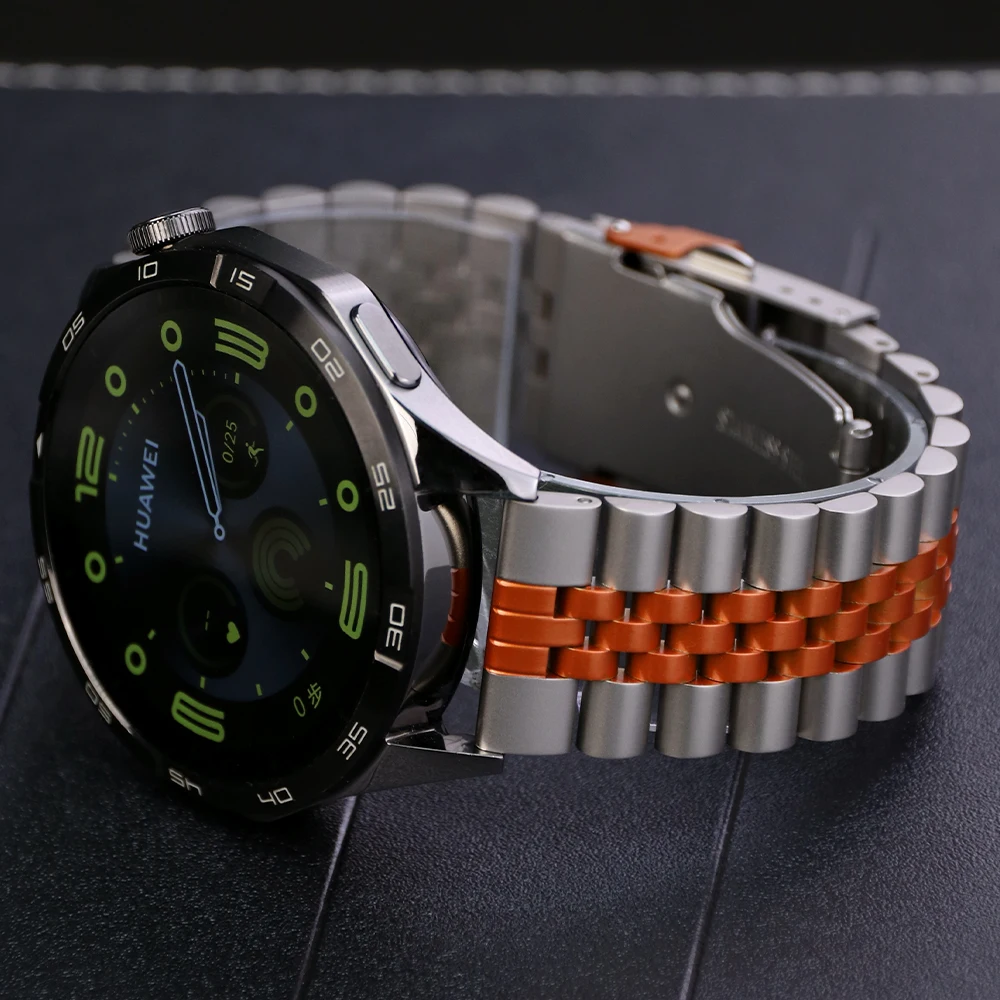 Huawei Watch 5 GT5pro 46mm GT2Pro GT346mm、Xiaomi Watch S4、Oppo Watch X対応 ビジネスブレスレット バンド 22mm ストラップ