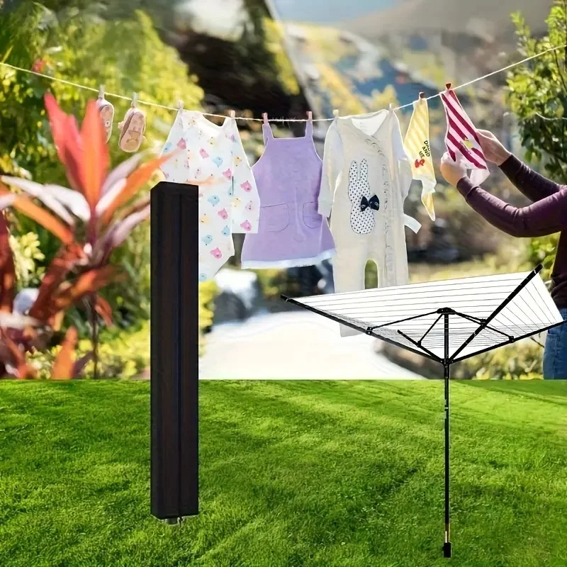 1pc Clothes Drying Rack/Outdoor Parasol Cover, Made of 210D Oxford Fabric, Tear-resistant, Foldable, Easy to Store and Clean