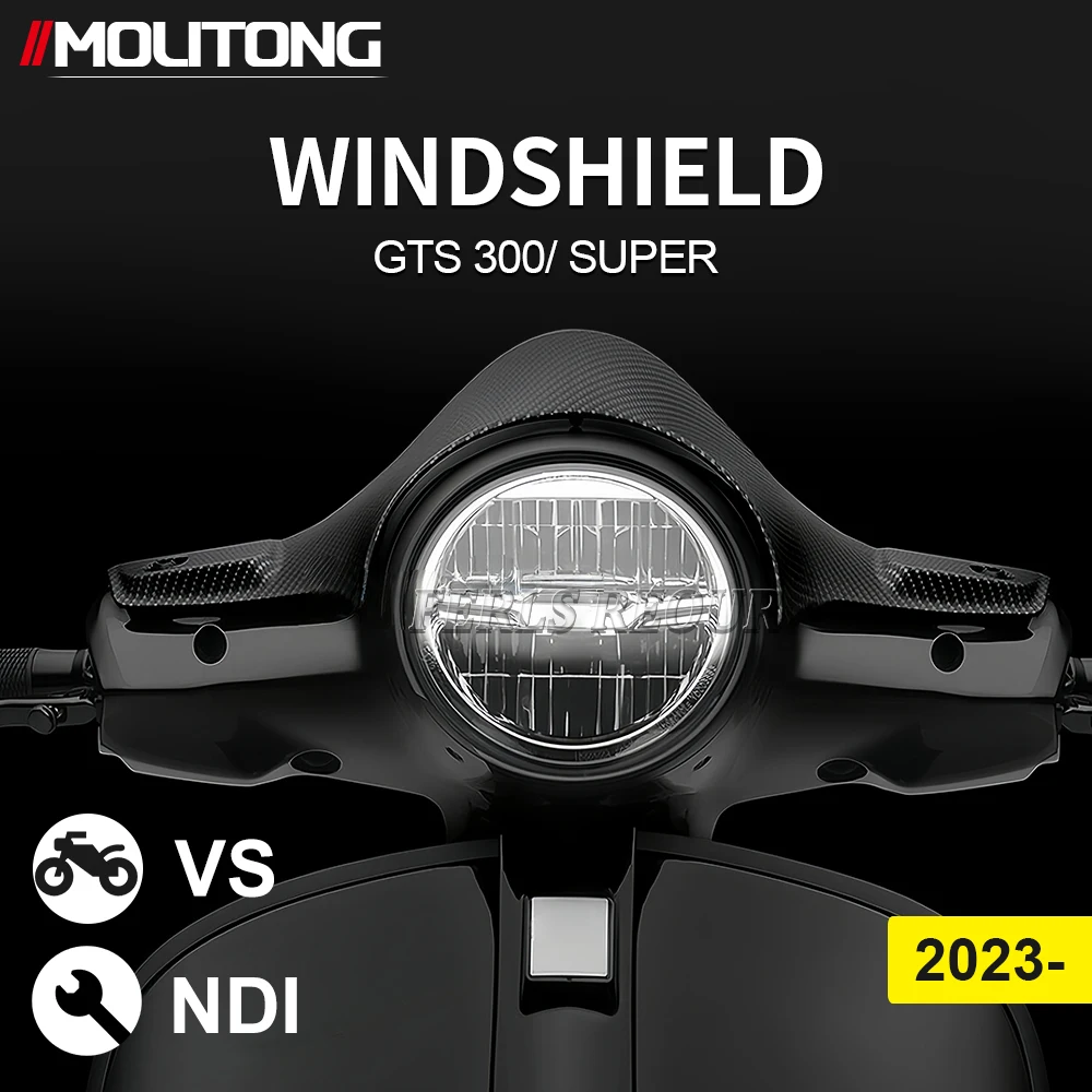 جديد لفيسبا GTS 300 gts 300 Super GTS300 2023 2024 ملحقات الدراجات النارية الرياضية الزجاج الأمامي حاجب الزجاج الأمامي منحرف #1