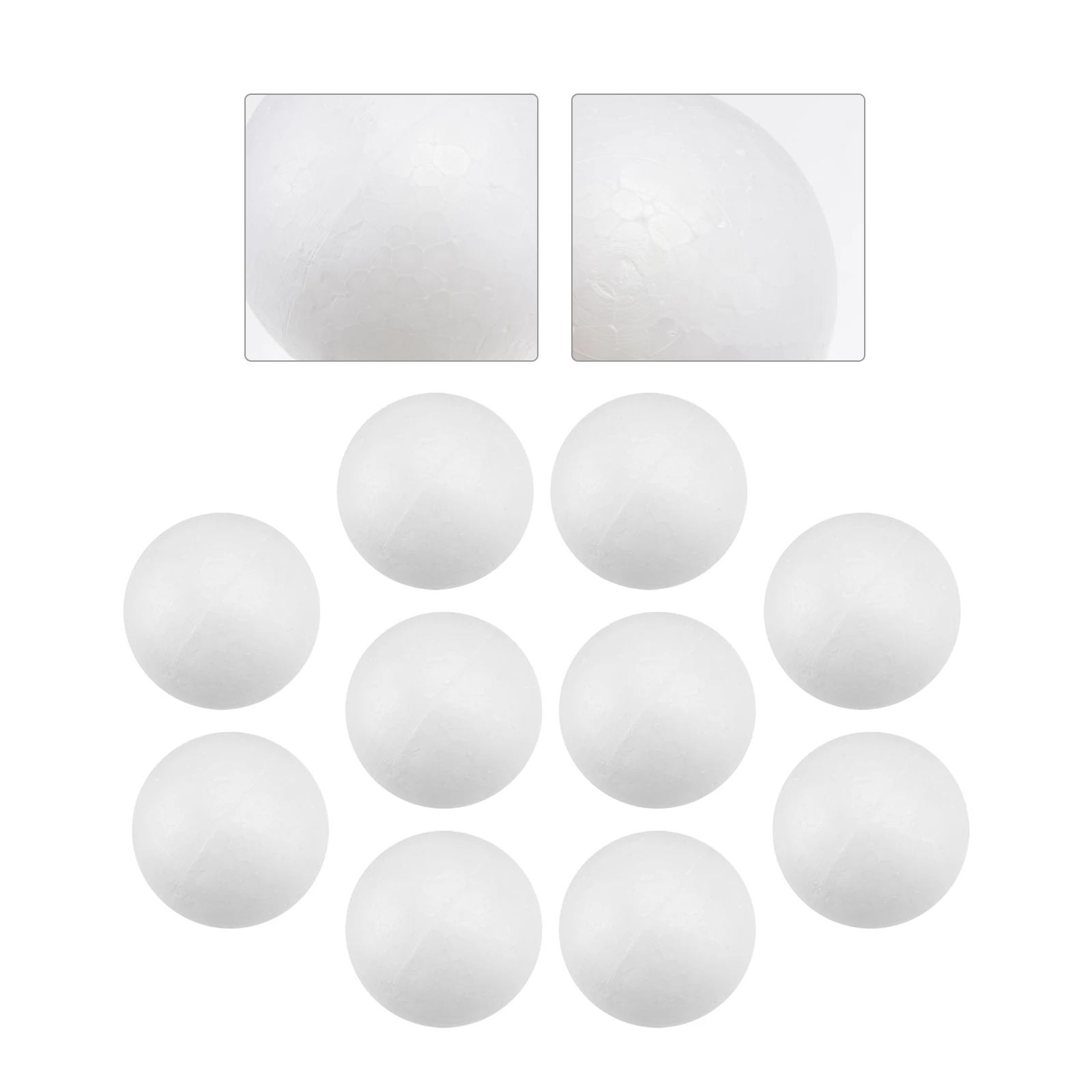 

10pcs White Balls 7cm Craft Decoration Decoration Ball Christmas Polystyrene Ball Ornaments Sphere Modeling Art Supplies