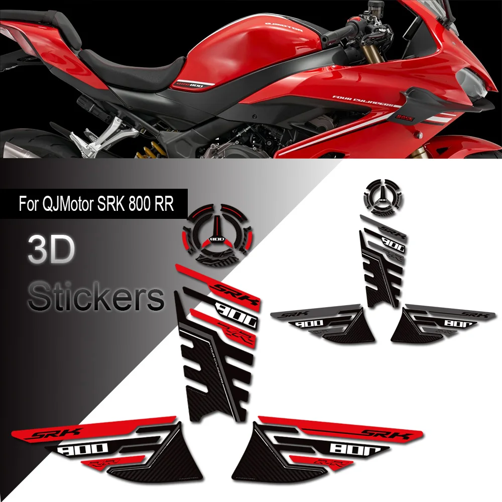 Motorcycle For QJMotor QJ Motor SRK GSR 800 RR SRK800 Tank Pad Cap TankPad Gas Fuel Oil Kit Knee Stickers Decals Protector
