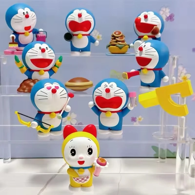 Nowe pudełko z niespodzianką MINISO TOP TOY Doraemon Secret rekwizyty seria figurki śliczne ozdoby dekoracyjne na biurko Model zabawki dla dzieci prezenty