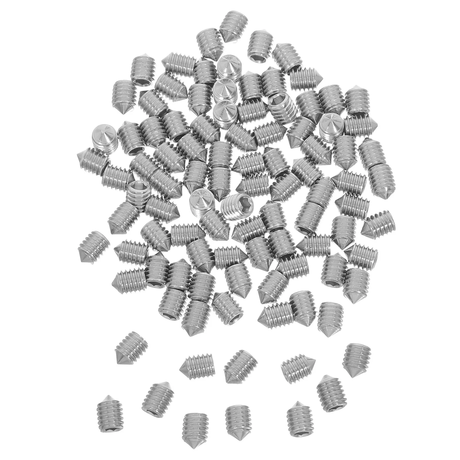 

100Pcs Mounting Hardware for Towel Bars Stainless Steel M6x8 Small Screw Set Bath Towel Rod Brackets Repair Replacement Parts