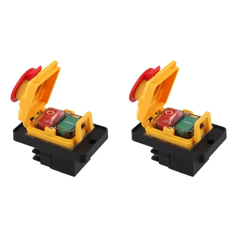 

HLZS-2X Electromagnetic Switch Magnetic Button Switch KJD12 16A 250V Power Tool Undervoltage Overload Protection Switch