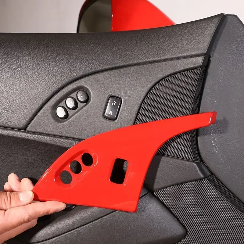 for-chevrolet-corvette-c6-2005-2016-abs-red-black-carbon-fiber-car-child-safety-lock-frame-cover-trim-sticker-car-accessories