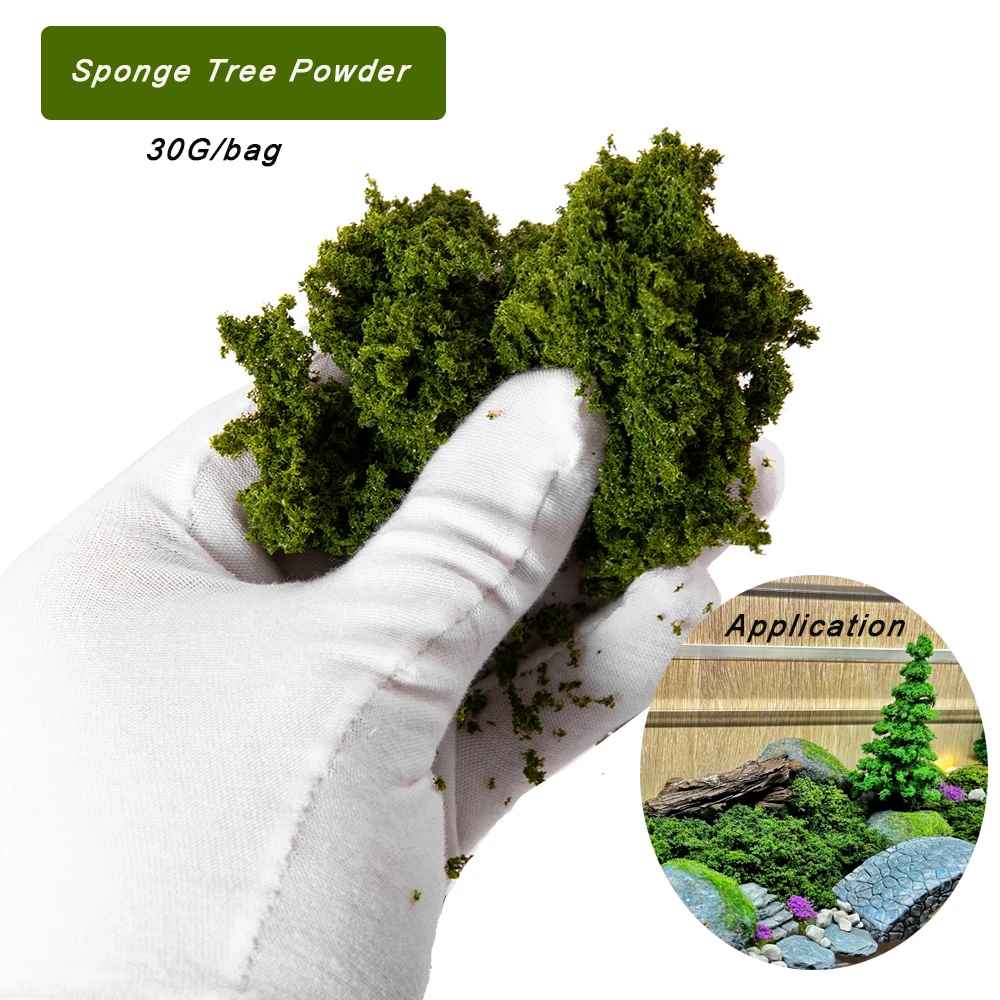 30G Sponge Tree Powder Simulation Bushes Military Scene Layout Diy Model Making Materials for Diorama