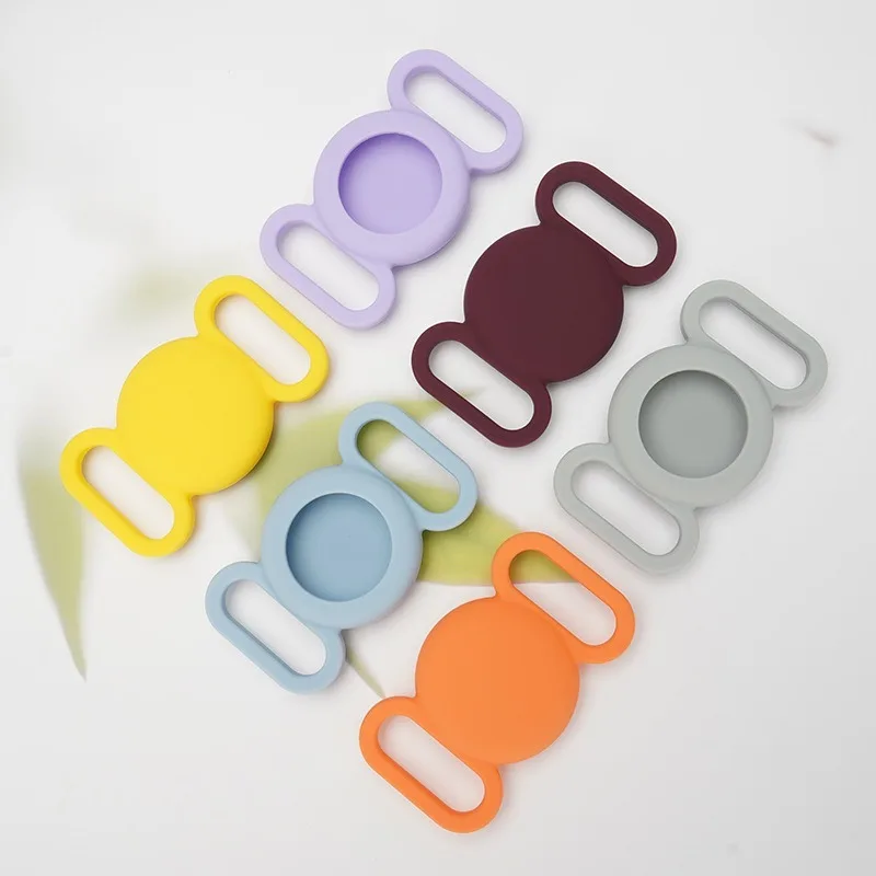 완전 보호 애완동물 실리콘 케이스, Apple AirTag용 – 애완동물용 분실 방지 GPS 목걸이 추적기 액세서리