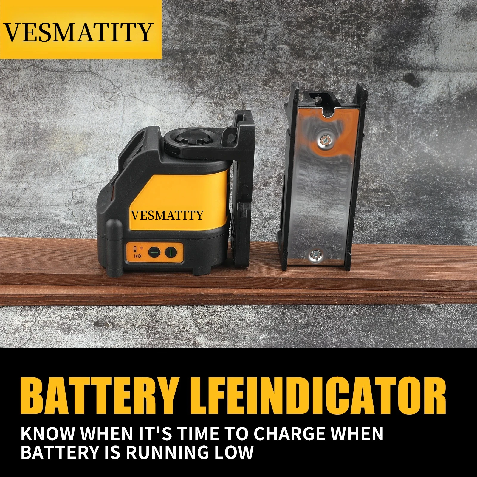 Professional Green Laser Level Reliable Self Leveling  for Precise Line Marking and Alignment Operations for Dewalt Battery Pin