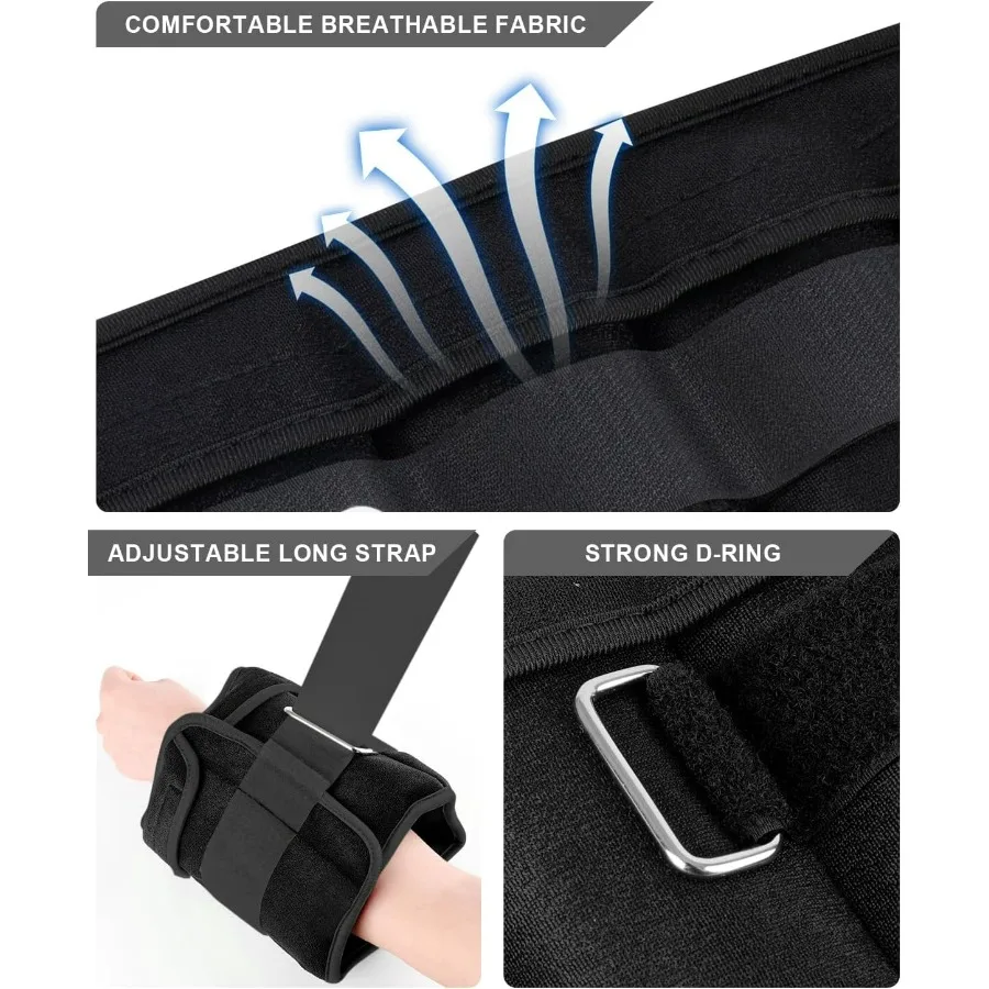 أوزان الكاحل القابلة للتعديل 13 4 5 6 8 10 12 15 20 رطل مع وزن قابل للإزالة للركض والجمباز والتمارين الرياضية والعلاج الطبيعي