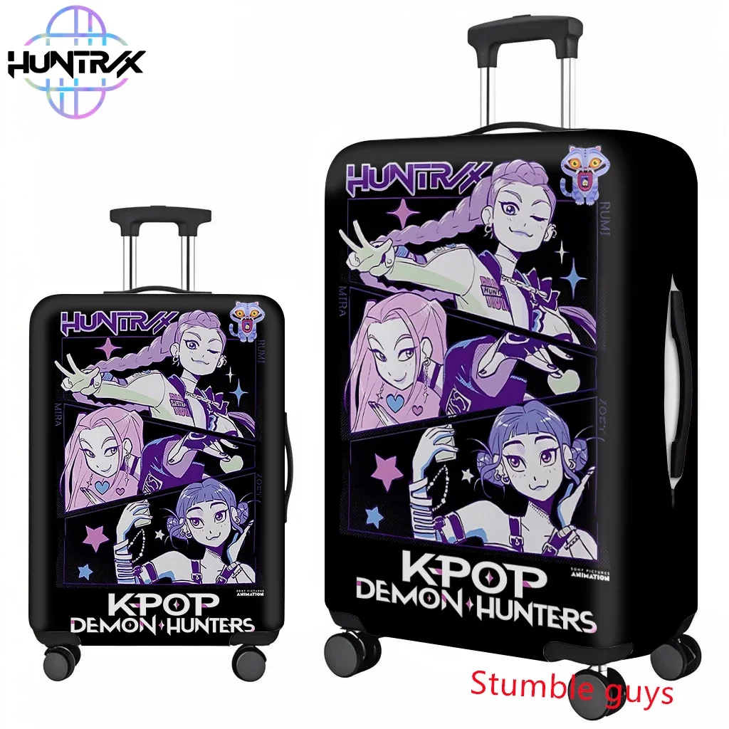 

Kpop Demon Hunters Luggage Cover Fits 18-32 Inch Suitcases Durable Anime Travel Protector