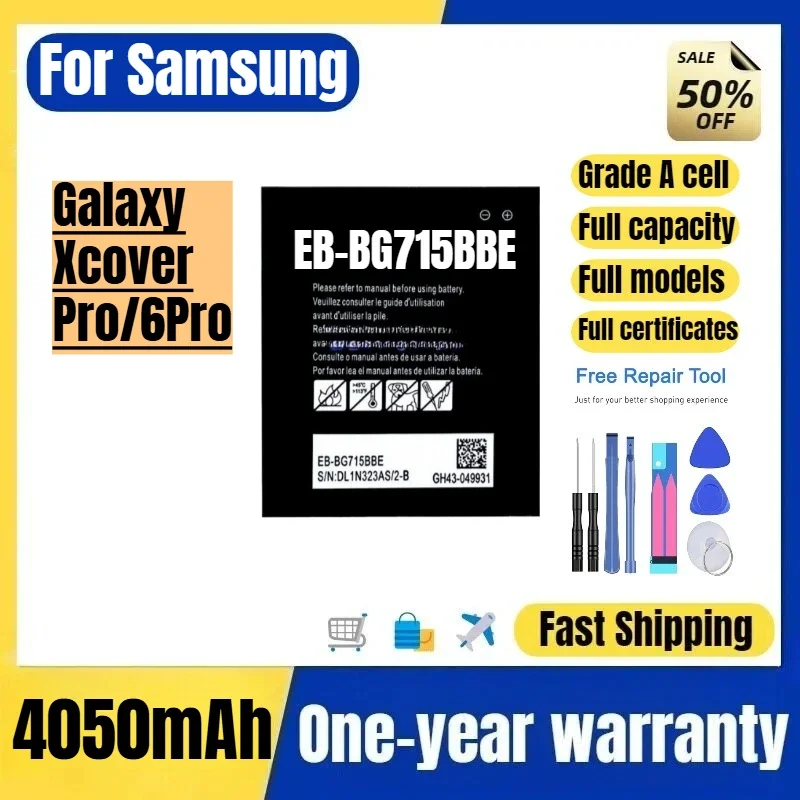 EB-BG715BBE for Samsung Galaxy Xcover Pro/6Pro Phone Battery High Quality  Capacity Replacement Bateria Grade A Cell with Tools