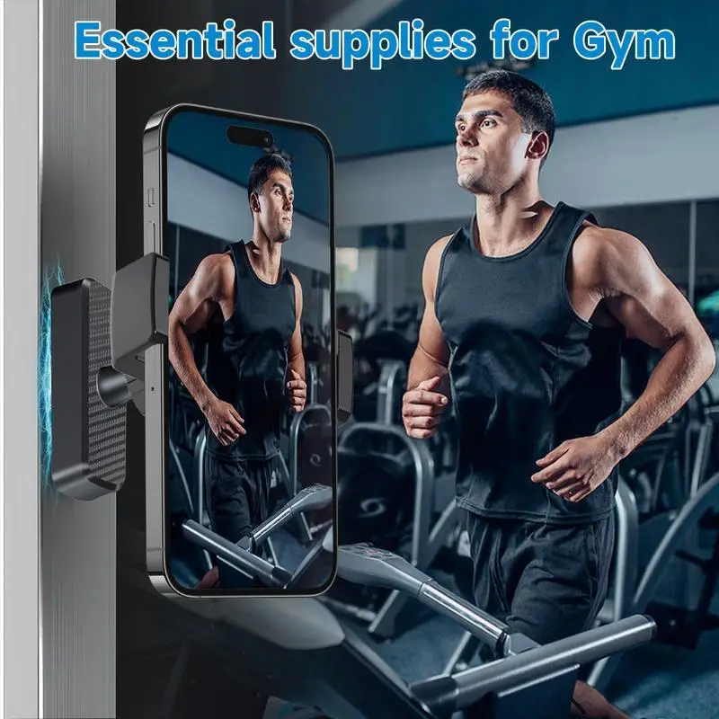 Magnetische Handyhalterung für Fitnessstudio 360 ° Rotierbarer Universeller Handyhalter für Freihändige Nutzung im Fitnessstudio, Auto, Küche und anderen Bereichen – Detail 5