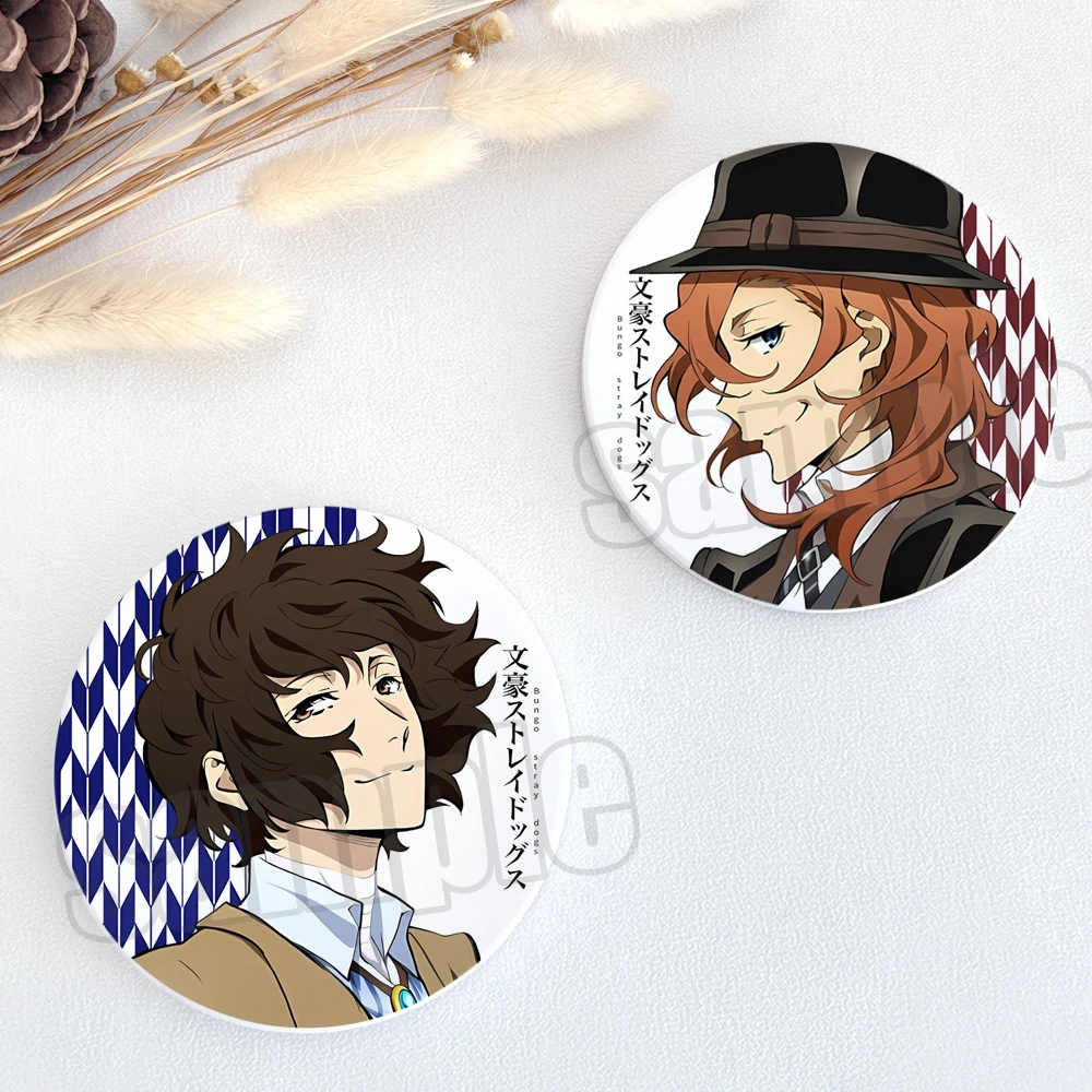 Anime Bungo Stray Dogs Nakahara Chuya Dazai Osamu Cosplay Ceramic Coasters Are Non-slip Cartoon High Appearance Level Delicacy