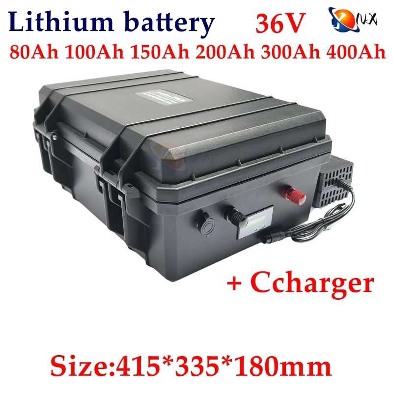 YNX 36V 40Ah 50Ah 80Ah 100Ah 200Ah 300Ah 400Ah lithium ion battery pack for 4000W 2000w tricycle scooter boat Solar energy EV