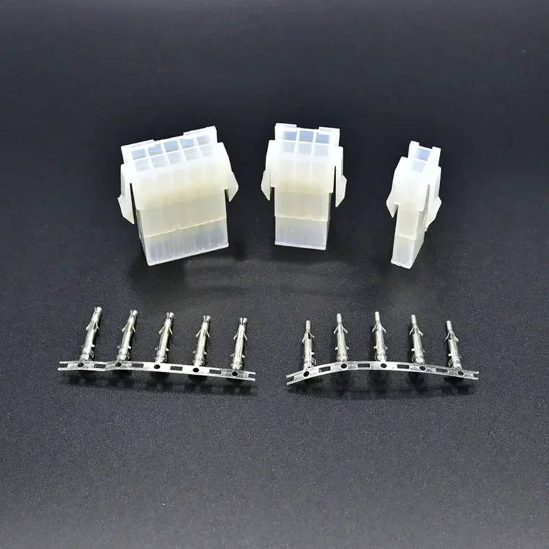 5sets 5557 5569 2P 4P 6P 8P 10P 12P 14P 16P 18P 20P 22P 24P 4.2mm Right Angle Pin Wire Terminals Connector Plug for Car Auto