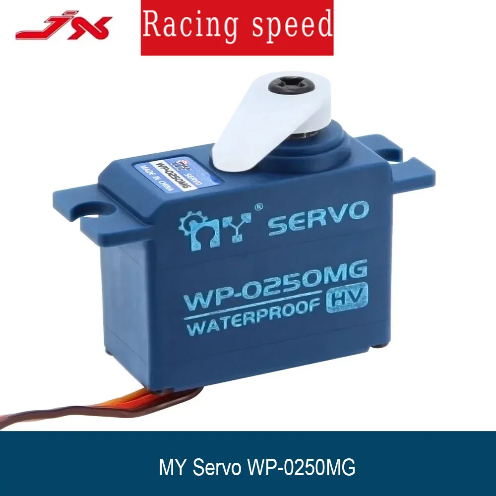 SERWOMOTOR MIKRO WP-0250MG 6.8KG WYSOKOSZYBKI (8.4V) - WODOODPORNY, Z METALOWYM PRZEKŁADNIEM DO SAMOCHODÓW RC W SKALI 1/16 I KOMPAKTOWYCH MODELI POJAZDÓW