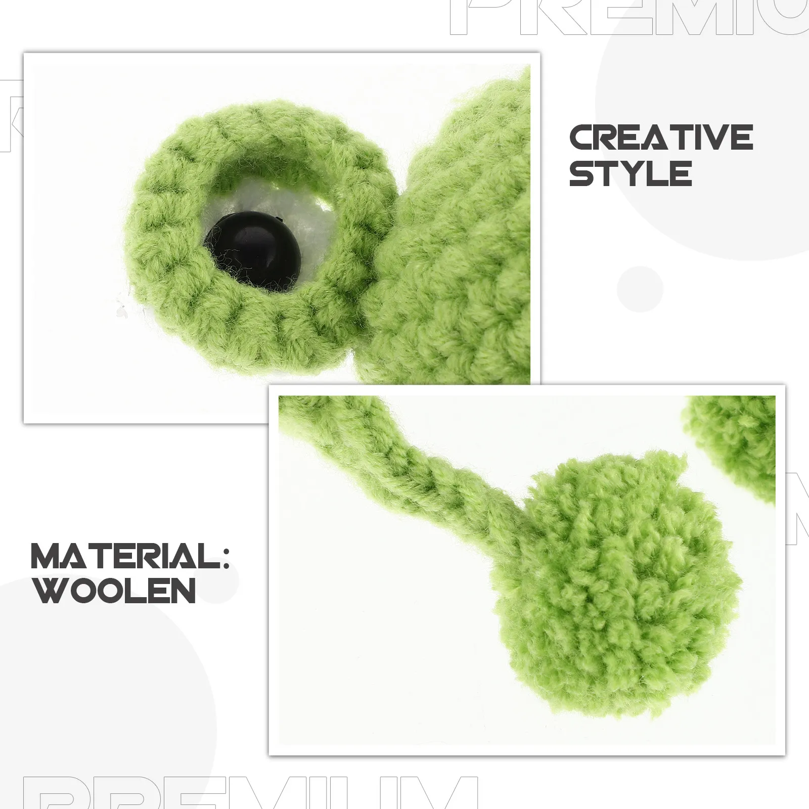 Urocze Mini Wełniane Czapki typu Beanie z Kreskówkowymi Wzorami, Miękkie Dzianinowe Małe Zimowe Czapki do Dekoracji Domku dla Lalek, Akcesoria do Rękodzieła