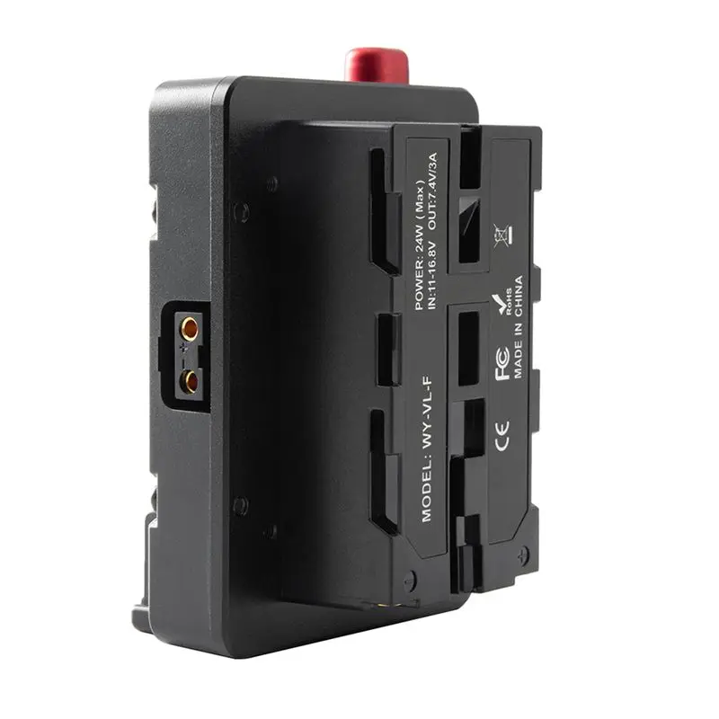 A99X Power Adapter Mount Plate for Mini Nano V/V Mount Battery to NP-F NP-F960 NP-F970,D-Tap for Camera/LED Z Cam E2/F6/S6/F8