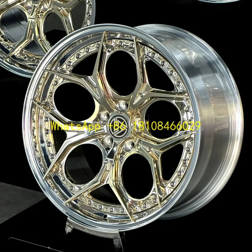 

2-Piece Concave Forged Racing Car Wheel Deep Dish Custom 5x114.3 5x120 5x112 Alloy Wheels for 17 18 19 20 21 22 Inch Car New