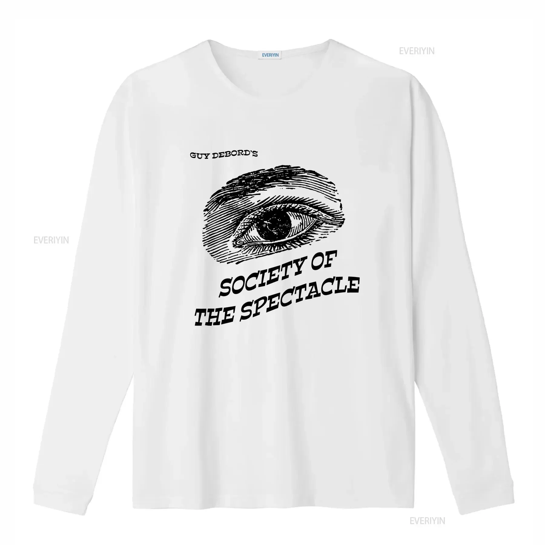 Guy Debord Society of The Spectacle  T Shirt vintage Washed Casual designer clothes Slightly Top For Everyday Wear Stretched