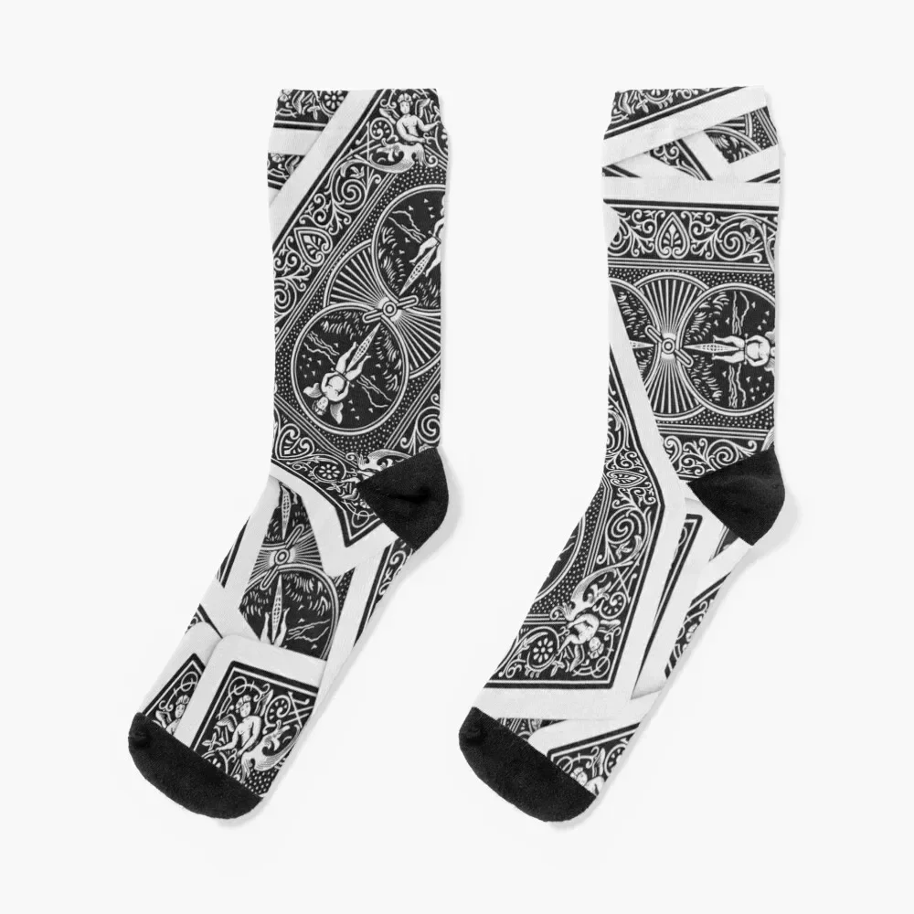 

Black and White Playing Cards Socks gifts Soccer gift Socks Men's Women's